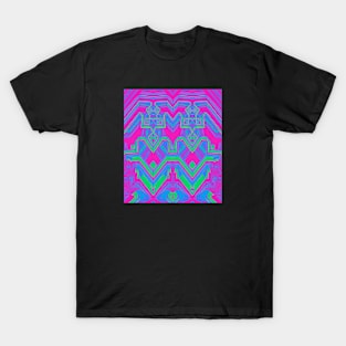 Polysexual Pride Abstract Geometric Mirrored Design T-Shirt